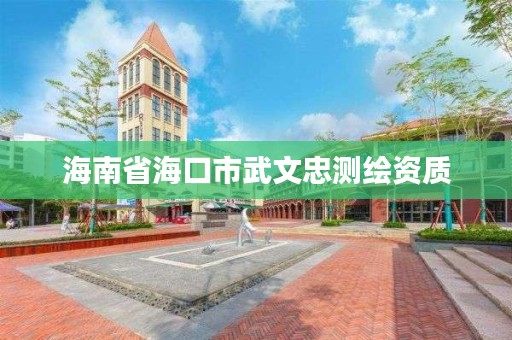 海南省海口市武文忠测绘资质