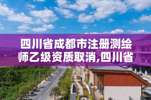 四川省成都市注册测绘师乙级资质取消,四川省测绘乙级资质条件