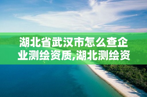 湖北省武汉市怎么查企业测绘资质,湖北测绘资质查询