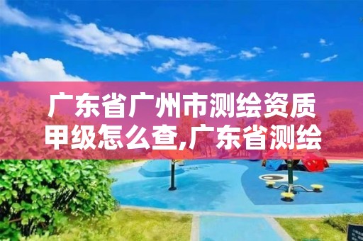 广东省广州市测绘资质甲级怎么查,广东省测绘甲级单位