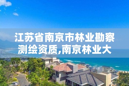 江苏省南京市林业勘察测绘资质,南京林业大学测绘工程专业认证