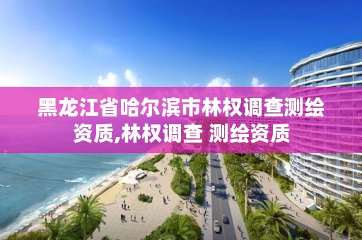 黑龙江省哈尔滨市林权调查测绘资质,林权调查 测绘资质