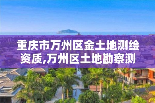 重庆市万州区金土地测绘资质,万州区土地勘察测绘队