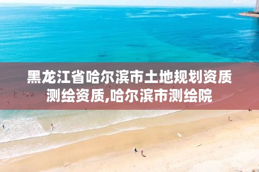 黑龙江省哈尔滨市土地规划资质测绘资质,哈尔滨市测绘院