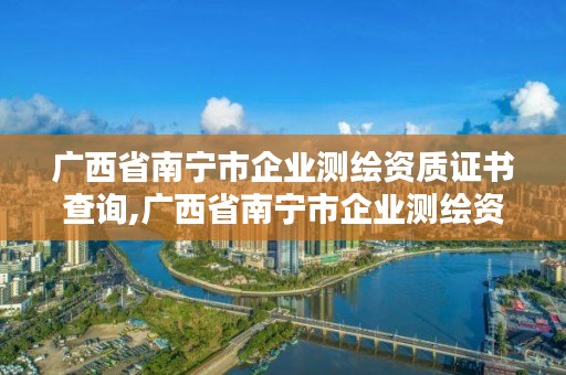 广西省南宁市企业测绘资质证书查询,广西省南宁市企业测绘资质证书查询网