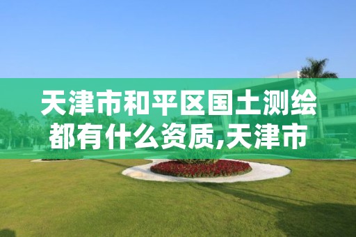 天津市和平区国土测绘都有什么资质,天津市测绘院是国企吗