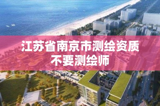 江苏省南京市测绘资质不要测绘师