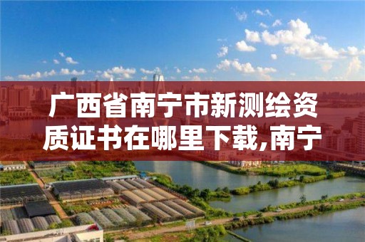 广西省南宁市新测绘资质证书在哪里下载,南宁市测绘院