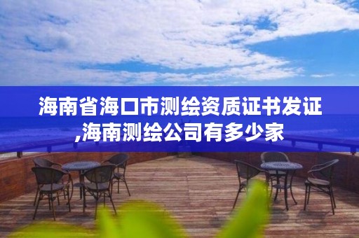 海南省海口市测绘资质证书发证,海南测绘公司有多少家