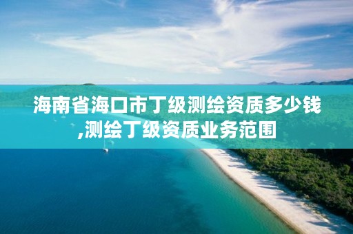 海南省海口市丁级测绘资质多少钱,测绘丁级资质业务范围