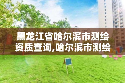 黑龙江省哈尔滨市测绘资质查询,哈尔滨市测绘公司