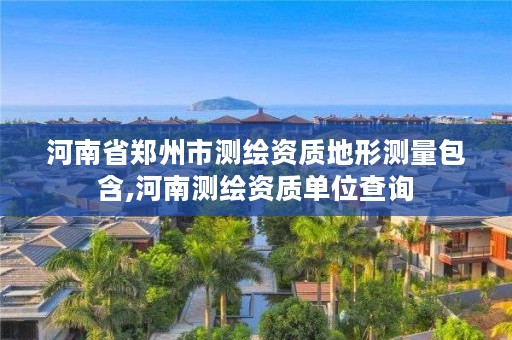 河南省郑州市测绘资质地形测量包含,河南测绘资质单位查询