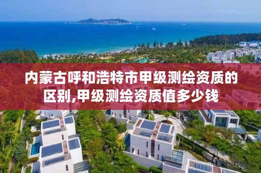 内蒙古呼和浩特市甲级测绘资质的区别,甲级测绘资质值多少钱