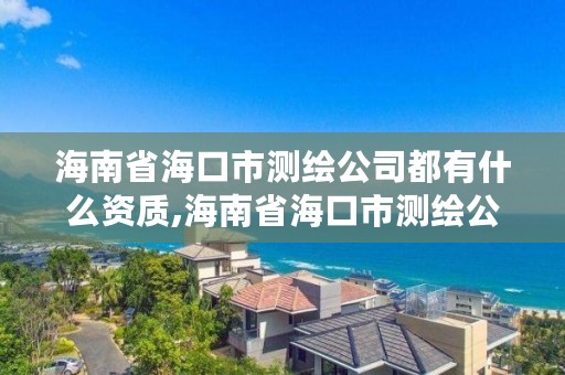 海南省海口市测绘公司都有什么资质,海南省海口市测绘公司都有什么资质证书