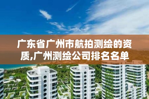 广东省广州市航拍测绘的资质,广州测绘公司排名名单