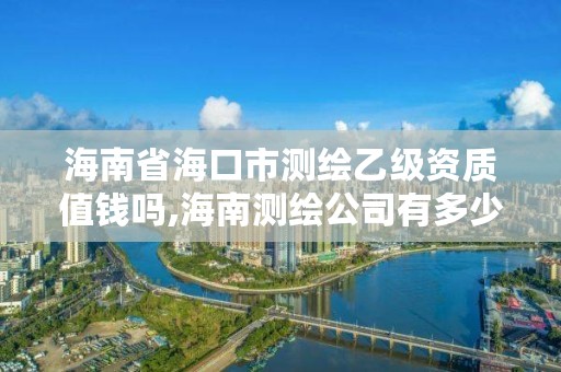 海南省海口市测绘乙级资质值钱吗,海南测绘公司有多少家