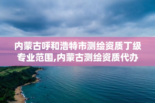 内蒙古呼和浩特市测绘资质丁级专业范围,内蒙古测绘资质代办