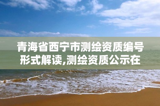 青海省西宁市测绘资质编号形式解读,测绘资质公示在哪里查询