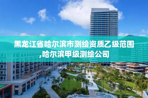 黑龙江省哈尔滨市测绘资质乙级范围,哈尔滨甲级测绘公司