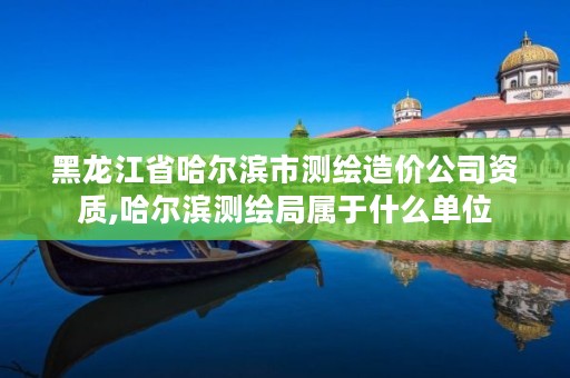 黑龙江省哈尔滨市测绘造价公司资质,哈尔滨测绘局属于什么单位