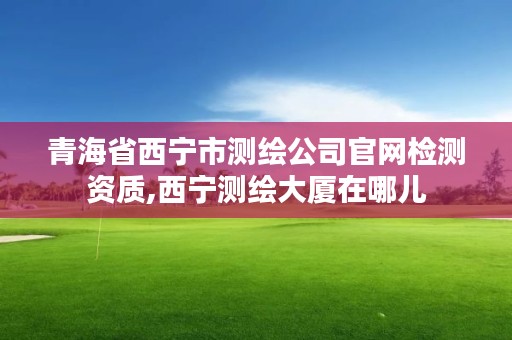 青海省西宁市测绘公司官网检测资质,西宁测绘大厦在哪儿