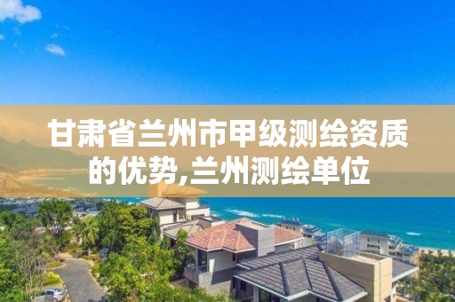 甘肃省兰州市甲级测绘资质的优势,兰州测绘单位