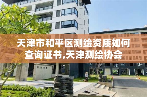 天津市和平区测绘资质如何查询证书,天津测绘协会