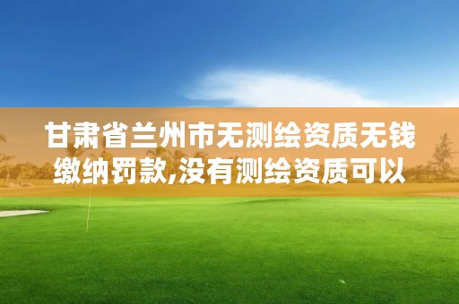 甘肃省兰州市无测绘资质无钱缴纳罚款,没有测绘资质可以开测绘发票吗