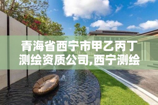 青海省西宁市甲乙丙丁测绘资质公司,西宁测绘招聘