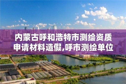 内蒙古呼和浩特市测绘资质申请材料造假,呼市测绘单位