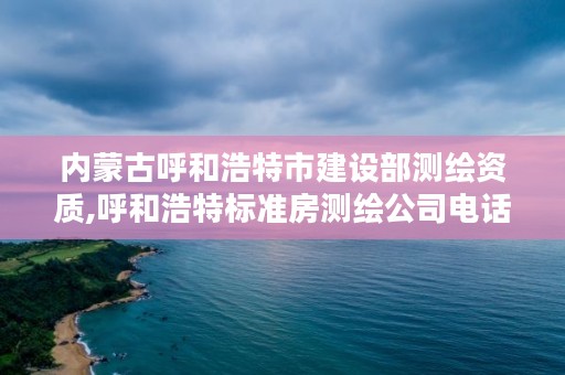 内蒙古呼和浩特市建设部测绘资质,呼和浩特标准房测绘公司电话