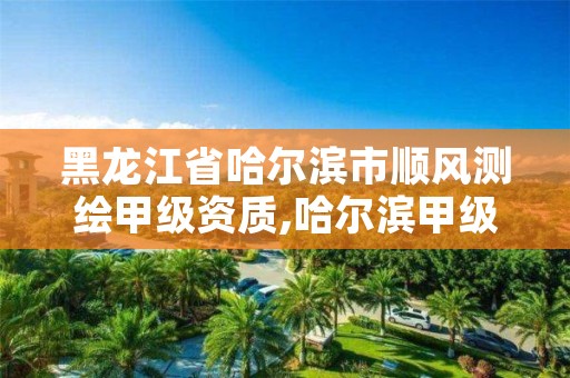 黑龙江省哈尔滨市顺风测绘甲级资质,哈尔滨甲级测绘公司