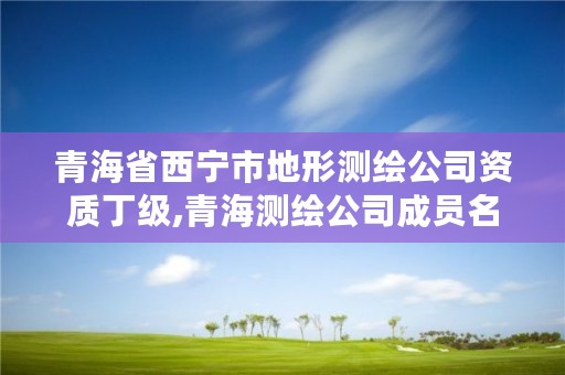 青海省西宁市地形测绘公司资质丁级,青海测绘公司成员名单