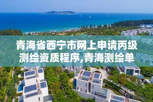 青海省西宁市网上申请丙级测绘资质程序,青海测绘单位