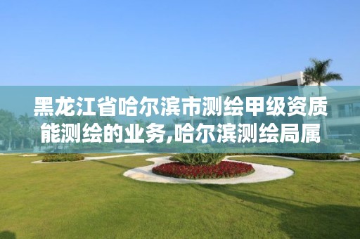 黑龙江省哈尔滨市测绘甲级资质能测绘的业务,哈尔滨测绘局属于什么单位