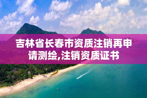 吉林省长春市资质注销再申请测绘,注销资质证书