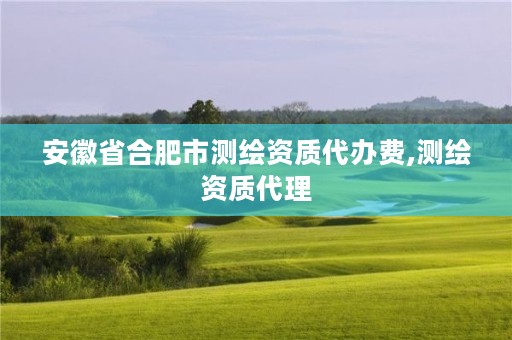 安徽省合肥市测绘资质代办费,测绘资质代理