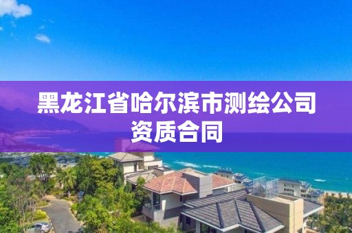 黑龙江省哈尔滨市测绘公司资质合同