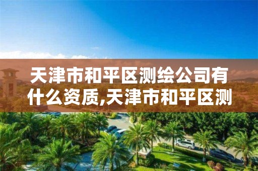 天津市和平区测绘公司有什么资质,天津市和平区测绘公司有什么资质的