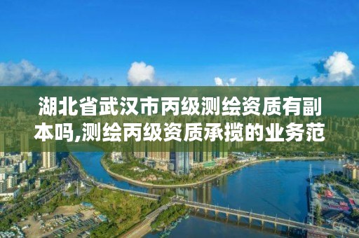 湖北省武汉市丙级测绘资质有副本吗,测绘丙级资质承揽的业务范围