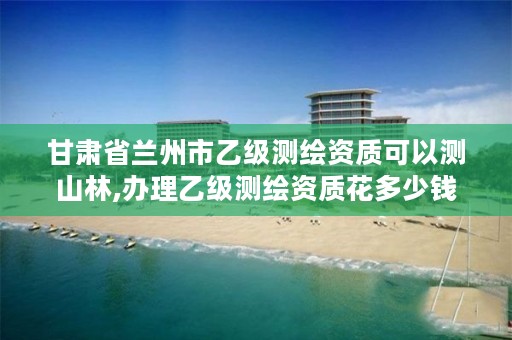 甘肃省兰州市乙级测绘资质可以测山林,办理乙级测绘资质花多少钱