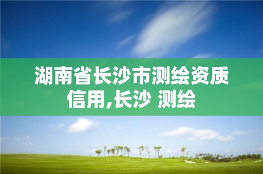 湖南省长沙市测绘资质信用,长沙 测绘