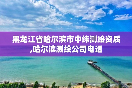 黑龙江省哈尔滨市中纬测绘资质,哈尔滨测绘公司电话