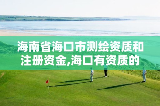 海南省海口市测绘资质和注册资金,海口有资质的测绘公司