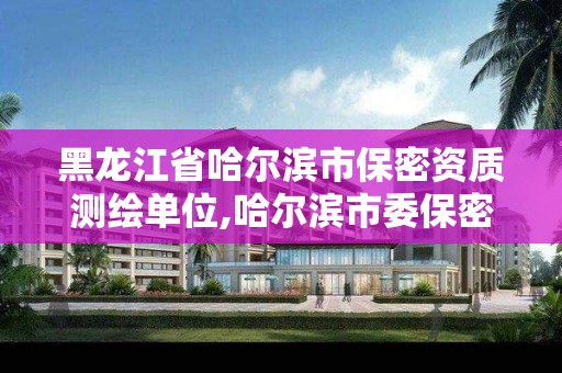 黑龙江省哈尔滨市保密资质测绘单位,哈尔滨市委保密机要局