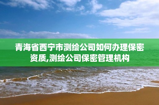 青海省西宁市测绘公司如何办理保密资质,测绘公司保密管理机构