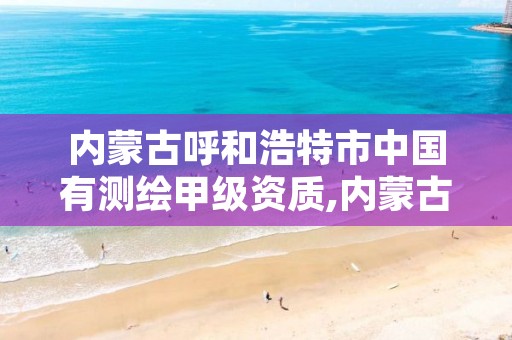 内蒙古呼和浩特市中国有测绘甲级资质,内蒙古测绘公司排名