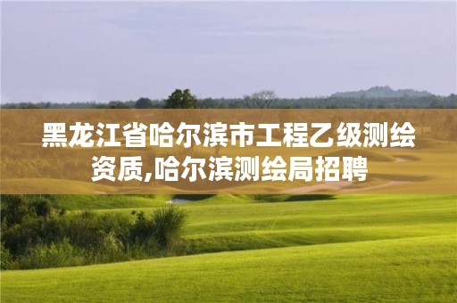 黑龙江省哈尔滨市工程乙级测绘资质,哈尔滨测绘局招聘