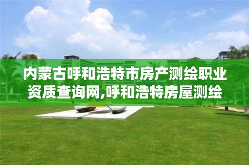 内蒙古呼和浩特市房产测绘职业资质查询网,呼和浩特房屋测绘公司