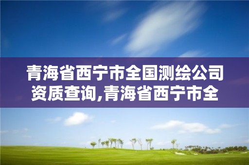 青海省西宁市全国测绘公司资质查询,青海省西宁市全国测绘公司资质查询电话